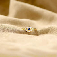 Anillo Ojo Turco para Índice Oro 18K
