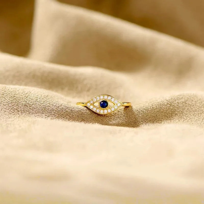 Anillo Ojo Turco para Índice Oro 18K