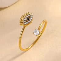 Anillo Ojo Turco Fino Circonita