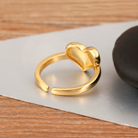 Anillo Ojo Turco Corazón Blanco y Azul