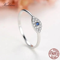 Anillo Ojo Turco Plata 925 Piedra Azul