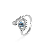 Anillo Ojo Turco Cristal Clásico