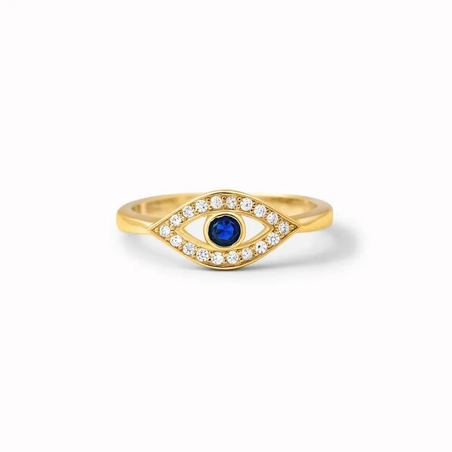 Anillo Ojo Turco para Índice Oro 18K