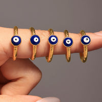 Anillo Ojo Turco Sencillo Oro 18K