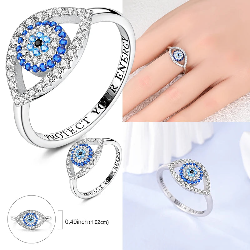 Anillo Ojo Turco Plata 925 de Fe