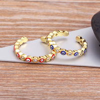 Anillo Ojo Turco Destellos de Esmalte