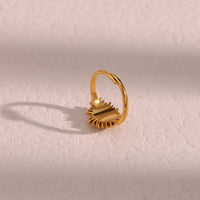 Anillo Ojo Turco Hipoalergénico Dorado