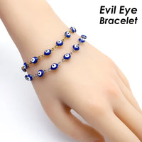 Collar de mal de ojo para mujer, collar de acero inoxidable, cadena de protección contra el mal de ojo, Gargantilla contra el mal de ojo, joyería de regalo