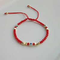 Pulsera de Ojo Turco en Hilo Rojo
