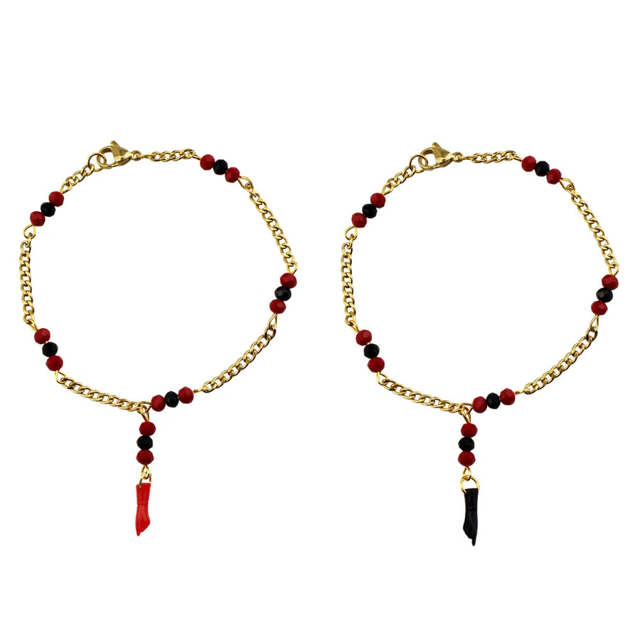 Pulsera de Azabache "Bendición Roja"
