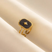 Anillo Ojo Turco Sol, Luna y Estrella