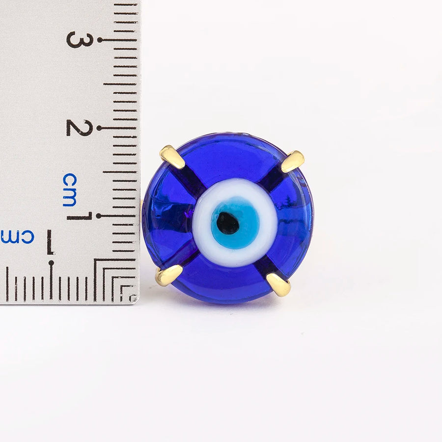 Anillo Ojo Turco Redondo Clásico