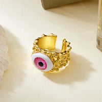 Anillo Ojo Turco Ancho Irregular