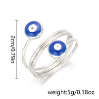Anillo Ojo Turco Esmalte Goteado