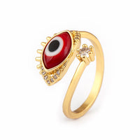 Anillo Ojo Turco Cristal de Colores