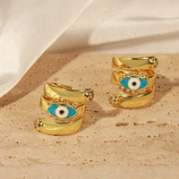 Anillo Ojo Turco Oro 18K Sin Deslustre