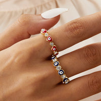 Anillo Ojo Turco Corazón de Pareja