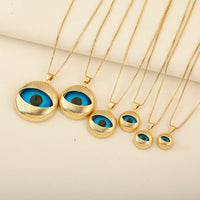 Nidin clásico nuevo diseño 6 tamaños elección mal de ojo personalidad encanto colgante collar para Mujeres Hombres Vintage joyería de fiesta diaria