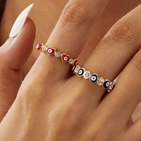 Anillo Ojo Turco Corazón de Pareja