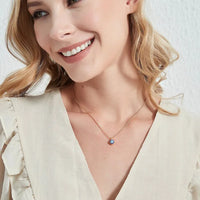 Collar étnico minimalista de moda chapado en oro de acero inoxidable con ojos de diablo, collar redondo con colgante de ojos malvados azules para mujer