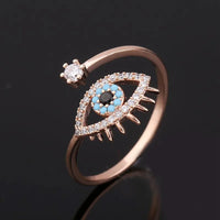 Anillo Ojo Turco Cristal Clásico