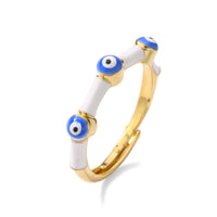 Anillo Ojo Turco Corazón Arcoíris