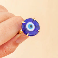 Anillo Ojo Turco Redondo Clásico