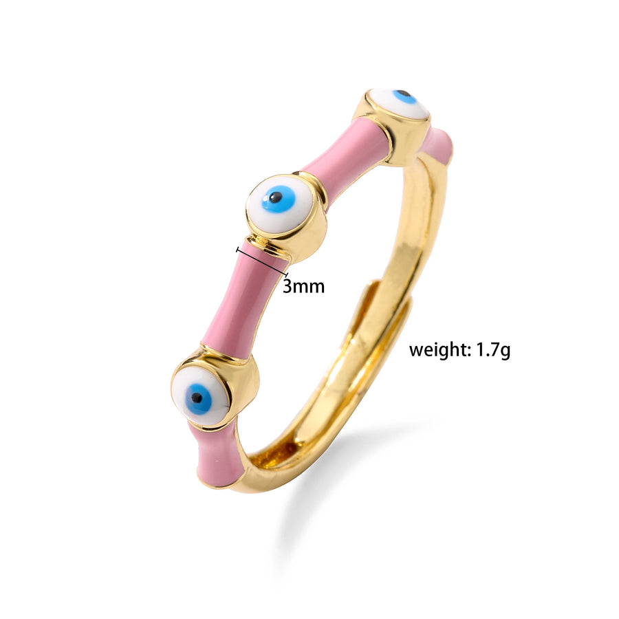 Anillo Ojo Turco Corazón de Colores