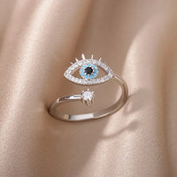 Anillo Ojo Turco Redondo Circonita