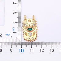 AIBEF, nueva tendencia, cuadrado con incrustaciones, colgante geométrico de mal de ojo de la suerte, collar de circón, joyería Punk Rock para mujer, regalo personalizado