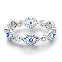 Anillo Ojo Turco Plata 925 Delicado
