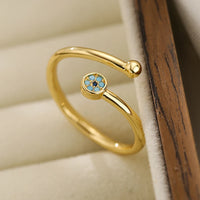 Anillo Ojo Turco Cruzado