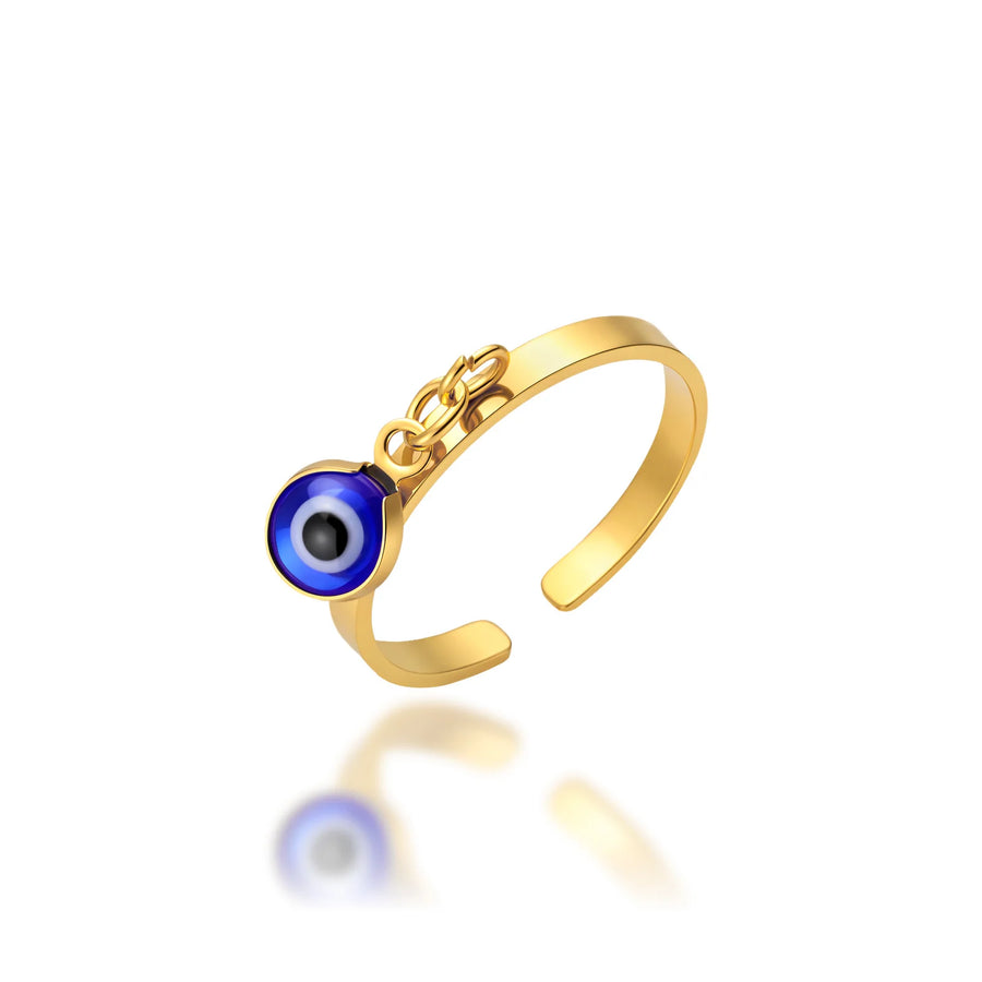 Anillo Ojo Turco Amuleto Azul