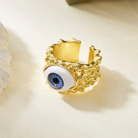 Anillo Ojo Turco Ancho Irregular