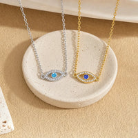 Collar con Colgante de Ojo Turco para Mujer, Gargantilla Clásica de Circonia, Amuleto de Protección y Suerte, Joyería Minimalista, Regalo de Aniversario
