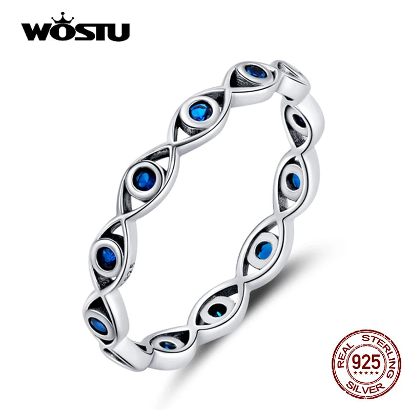 Anillo Ojo Turco Plata 925 Sencillo