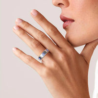 Anillo Giratorio Ojo Turco Calma Dorada