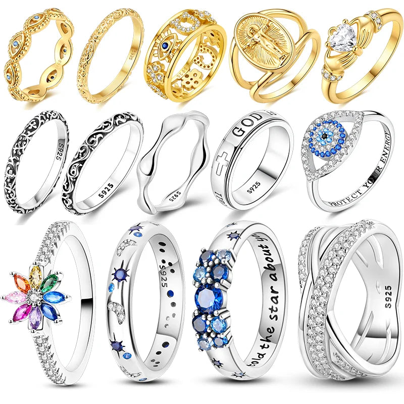Anillo Ojo Turco Plata 925 Luciérnaga