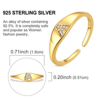 Anillo Ojo Guardián Plata 925 Dorado
