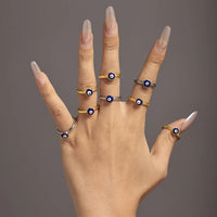 Anillo Ojo Turco Sencillo Oro 18K