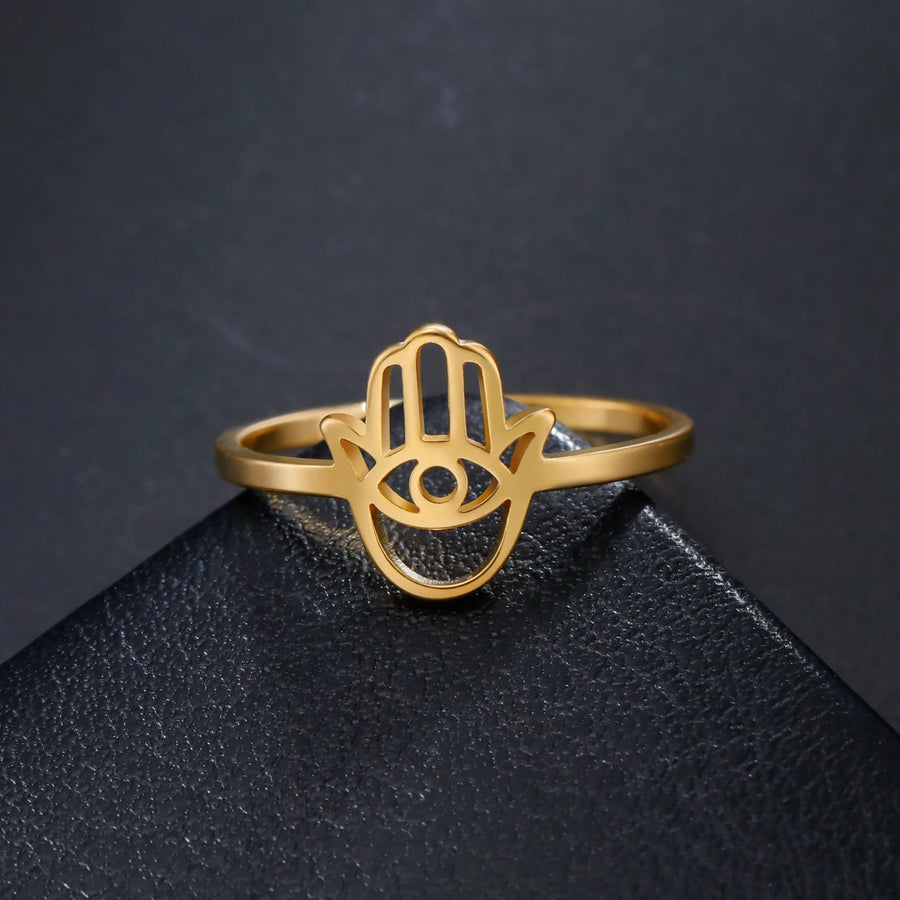 Anillo Mano de Fátima Ojo Turco Vintage