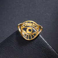 Anillo Ojo Turco Símbolos de la Suerte