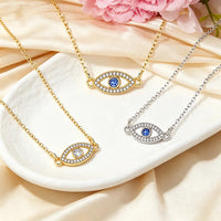 Collar con Colgante de Ojo Turco para Mujer, Gargantilla Clásica de Circonia, Amuleto de Protección y Suerte, Joyería Minimalista, Regalo de Aniversario