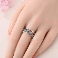 Anillo Ojo Turco, Trébol y Herradura Plata 925