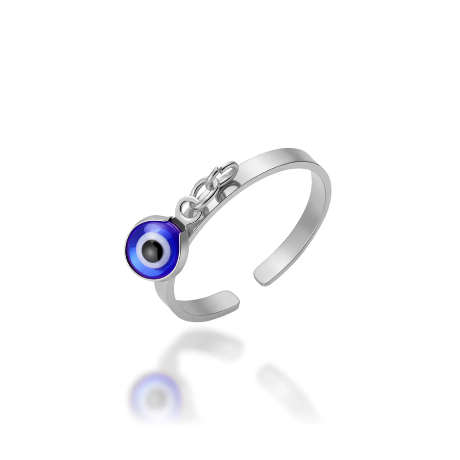 Anillo Ojo Turco Amuleto Azul