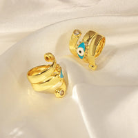 Anillo Ojo Turco Oro 18K Sin Deslustre