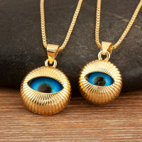 Nidin clásico nuevo diseño 6 tamaños elección mal de ojo personalidad encanto colgante collar para Mujeres Hombres Vintage joyería de fiesta diaria