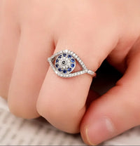 Anillo Sello Ojo Turco Elegante