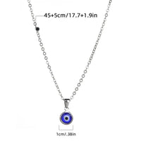 Collares con colgante de mal de ojo de Turquía para mujeres, niñas, amigos, gargantillas de ojos de demonio turco azul, collar de cadena de Color dorado, joyería