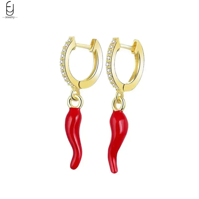 Pendientes de plata de ley 925 para mujer, aretes colgantes de fresa/Kiwi exquisitos, con forma de fruta, joyería de lujo, regalos